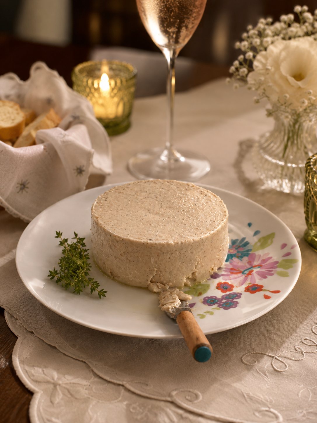 Mousse artesanal Petit Delicies em mesa sofisticada