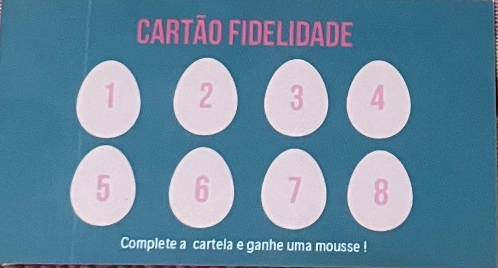 Cartão fidelidade Petit Delicies